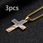 Flag Cross Necklace