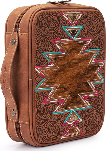 Montana West Western Style Embroidered Bible Covers for Women Men Book Carrying Case Church Bag Outdoor Bible Protective