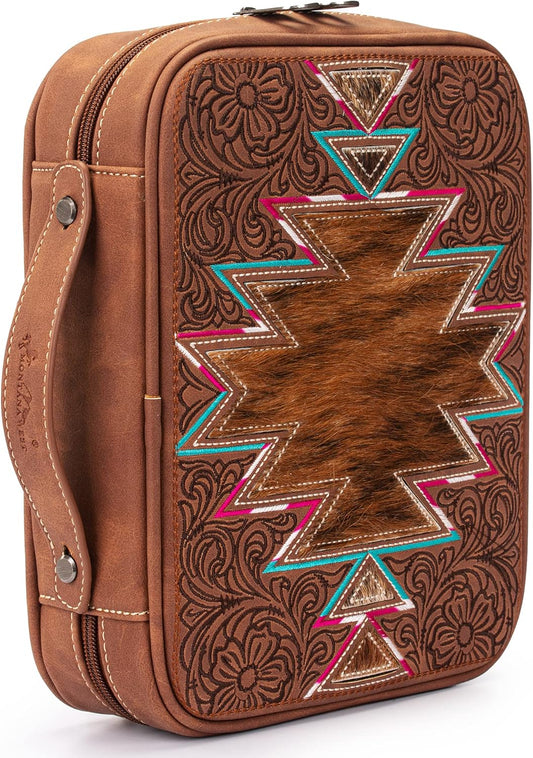 Montana West Western Style Embroidered Bible Covers for Women Men Book Carrying Case Church Bag Outdoor Bible Protective