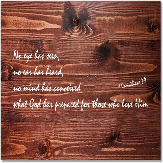 Wood Sign with Bible Verse Wooden Hanging Sign Pallet Inspirational Coffee Signs Vintage Farmhouse Quotes Wall Living Room Kitchen Home Office Decor Easy to Decorate Our First Home Sign