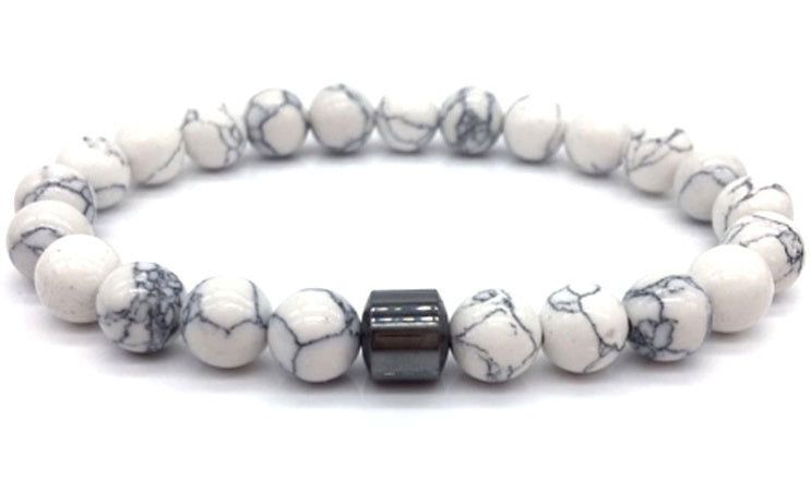Natural Gemstone Bracelet Vintage Stone Beads Men Women Jewelry