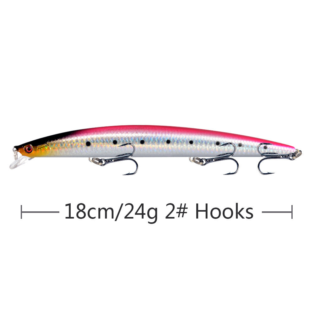 18cm 24g Large Sea Fishing Lure Mino Fishing Gear