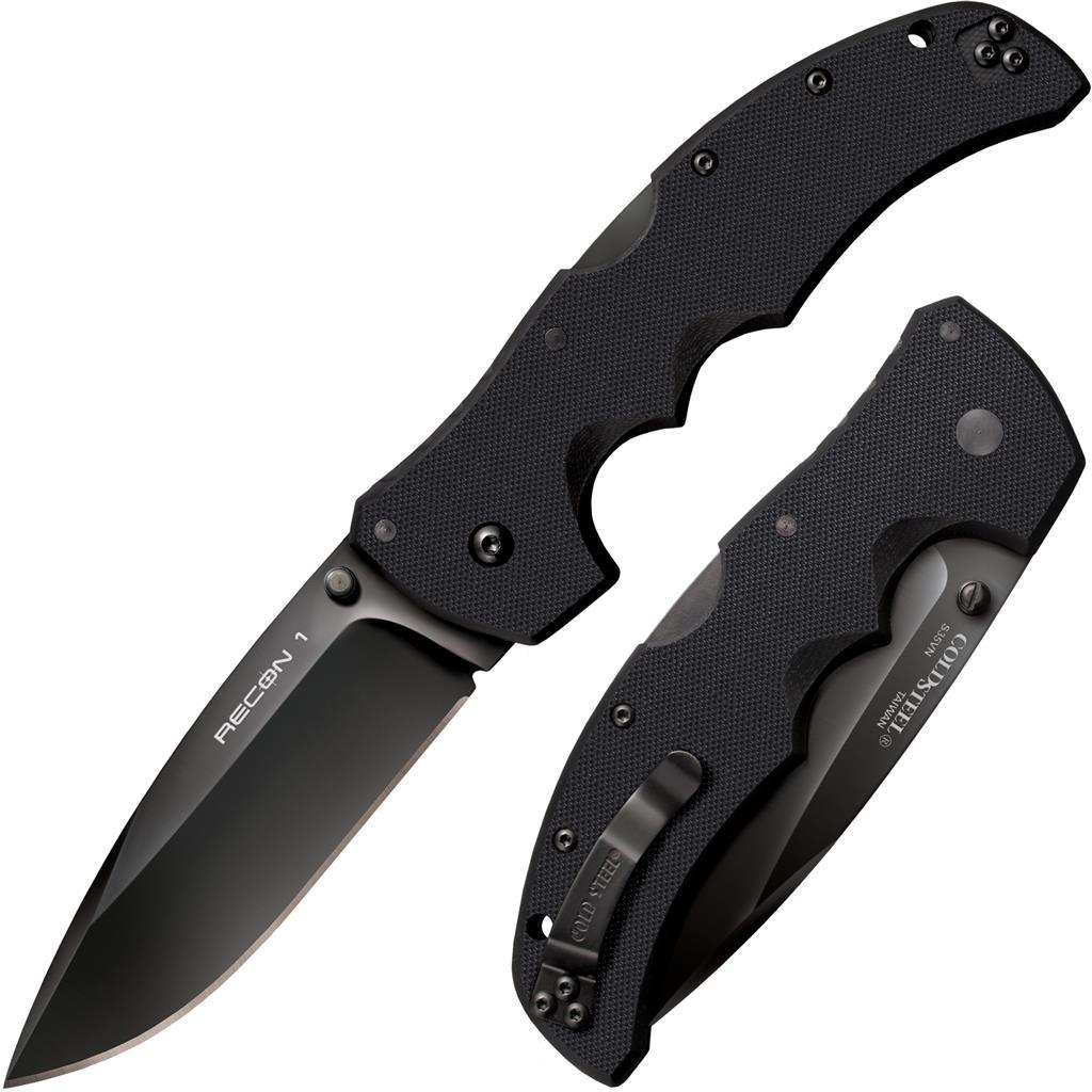 Cold Steel Knives &amp; Edged Tools|Knives Cold Steel Recon 1 Spear Point Lockback Knife - 4" Blade G-10 Black
