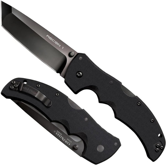 Cold Steel Knives &amp; Edged Tools|Knives Cold Steel Recon 1 Tanto Lockback Knife - 4" Blade G-10 Black