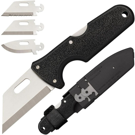 Cold Steel Knives &amp; Edged Tools|Knives Cold Steel Click-N-Cut Exchangeable Blade Knife Black BDS - 2-1/2" Blade Satin