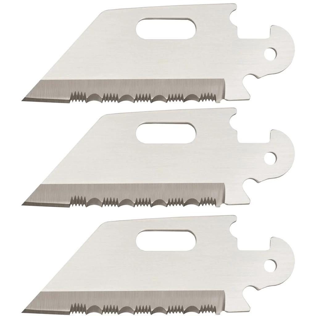 Cold Steel Knives &amp; Edged Tools|Knives|Knives &amp; Edged Tools Cold Steel Click-N-Cut Replacement Blade 3/pk - 2-1/2" Reverse Tanto Serrated