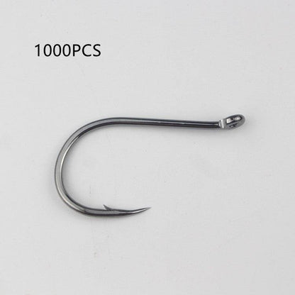 Fishhook Bulk Hole Ring Barbed Crooked Mouth Lure Rock Fishing Sea