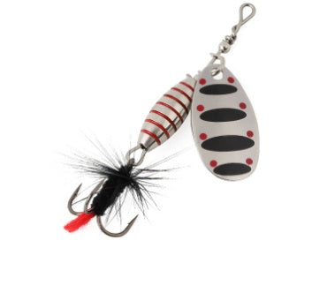 Hard Spinning Sequin Feather Bait High Carbon Steel Three-book Hook
