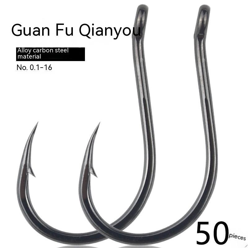 Fishhook Bulk Hole Ring Barbed Crooked Mouth Lure Rock Fishing Sea