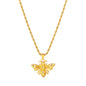 Titanium Steel Bee Necklace Stainless Steel