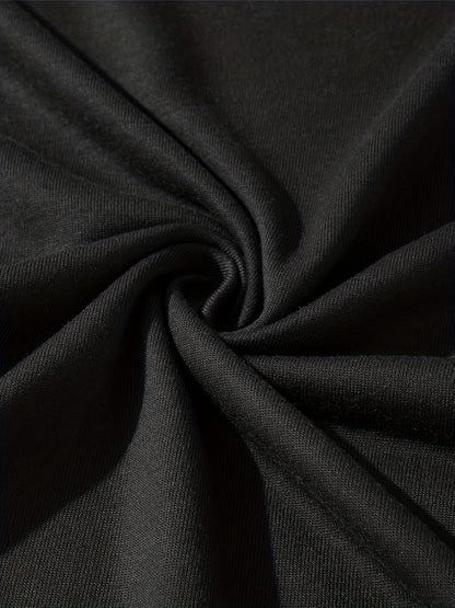 Large Men's Casual Fashion Sports T-shirt, Faith Pattern Round Neck Comfortable T-shirt Summer Clothing