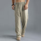 Men's Breathable Linen Loose Casual Sports Pants