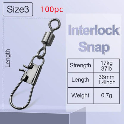 8-shaped Ring American Swivel B- Type Pin Quick Connector Lure Fishing Supplies Connection 8-word Ring