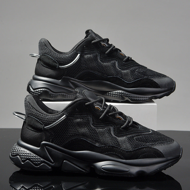 Men's Shoes Summer Youth Students National Tide Casual Shoes Mesh Breathable Retro Running Sports