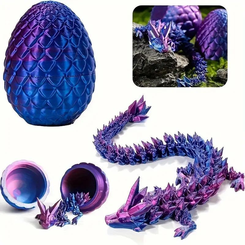 3D Printing Dragon Egg Divine Dragon Set