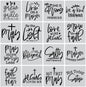 16PCS Christian Faith Stencils with Quotes and Bible Verses, Inspirational Wo...
