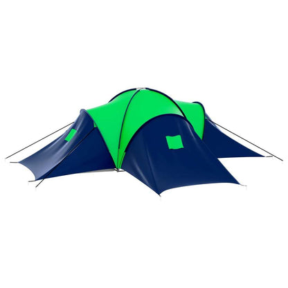 Polyester Camping Tent 9 Persons Blue-Green