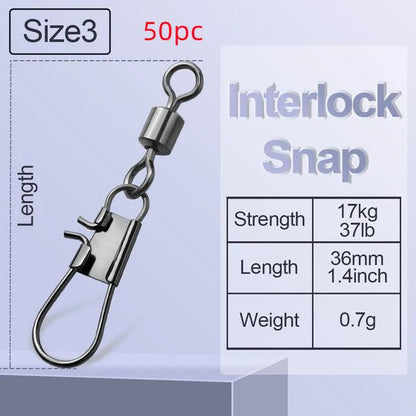 8-shaped Ring American Swivel B- Type Pin Quick Connector Lure Fishing Supplies Connection 8-word Ring
