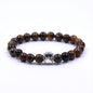 Volcanic Stone Dog Paw Bracelet Tiger Eye Stone