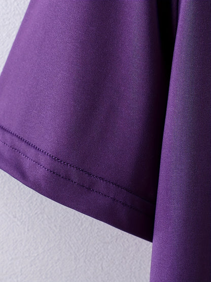 Large Men's Casual Fashion Sports T-shirt, Faith Pattern Round Neck Comfortable T-shirt Summer Clothing