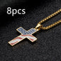 Flag Cross Necklace