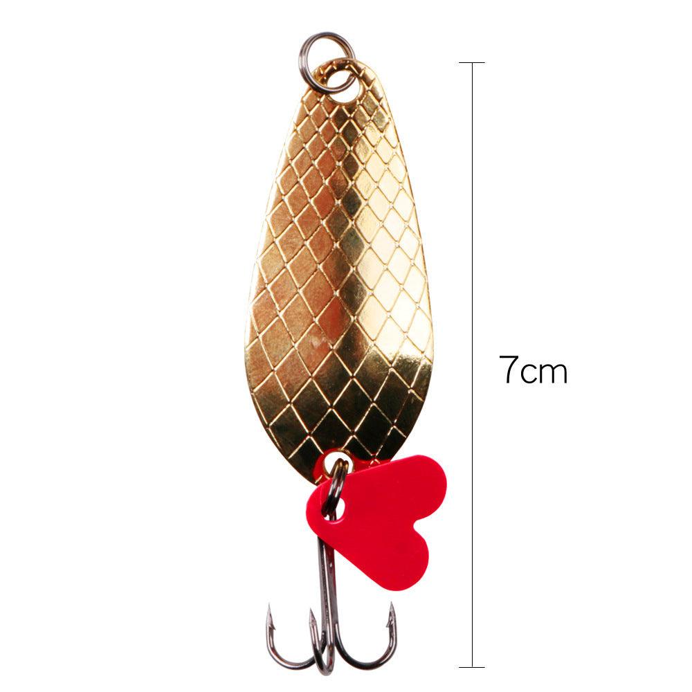 Lure Sequined Pineapple Spoon Type Metal Tossing Bionic Lure
