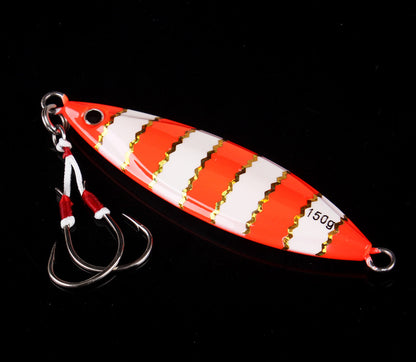 Luminous Laser Lead With Double Hook Slow Rocking Iron Bait