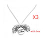Sunflower Double Lettering Necklace