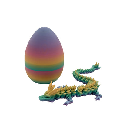 3d printing dragon egg colorful egg crystal joint toy