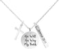 Bible Verse Cross Pendant 𝐂𝐡𝐫𝐢𝐬𝐭𝐢𝐚𝐧 𝐍𝐞𝐜𝐤𝐥𝐚𝐜𝐞𝐬 Prayer Charm Faith Religious Birthday Christmas Jewelry for 𝐖𝐨𝐦𝐞𝐧