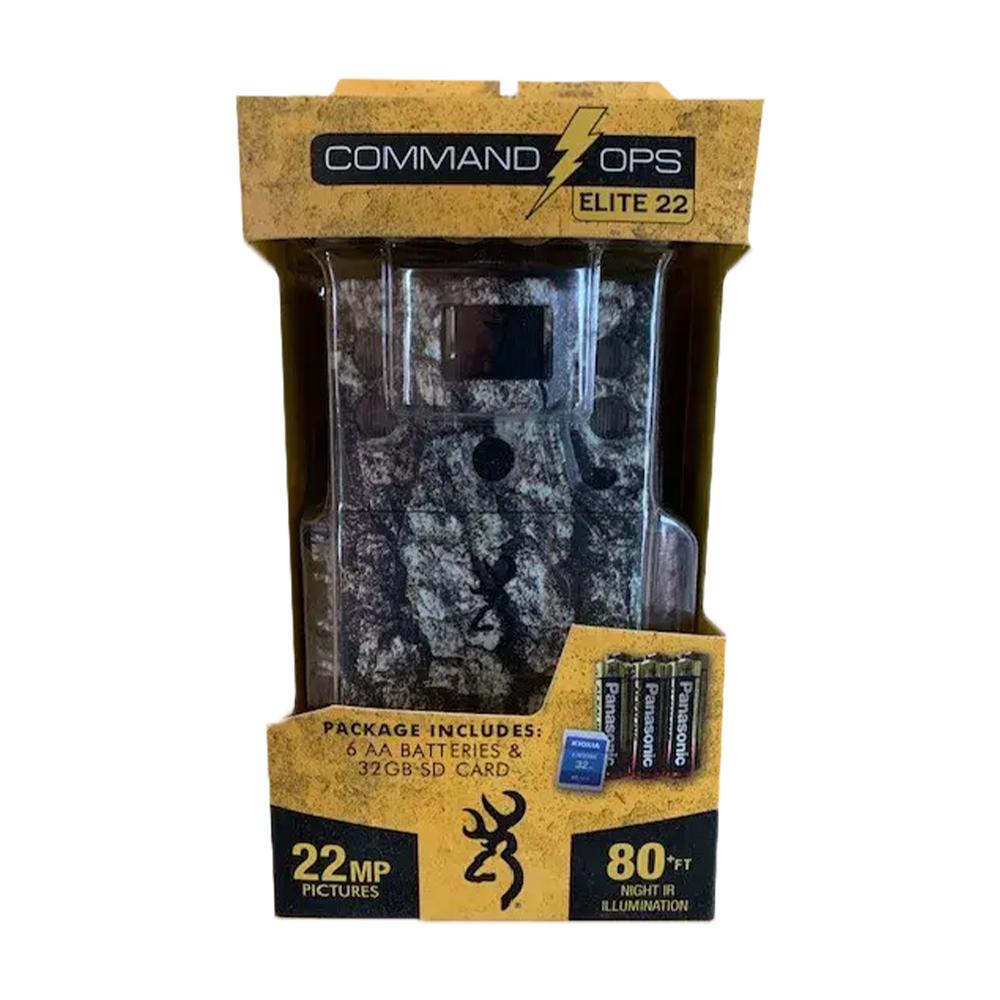 Browning Camera Non Cellular Trail Cameras Browning Camera Browning Command Ops Elite 22 Combo Trail Camera with 32GB SD card and 6 AA Batteries