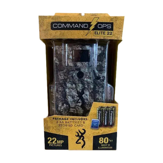 Browning Camera Non Cellular Trail Cameras Browning Camera Browning Command Ops Elite 22 Combo Trail Camera with 32GB SD card and 6 AA Batteries