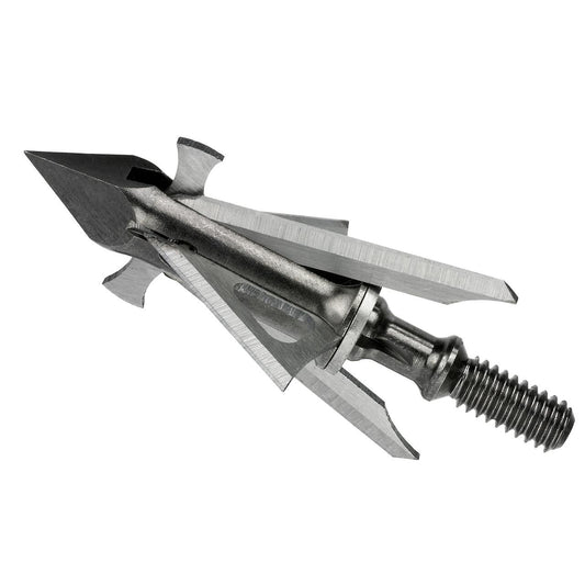 Feradyne Outdoors Broadheads Field &amp; Specialty Points Feradyne Outdoors Muzzy Trocar 4-Blade HB-Hybrid Crossbow Broadhead 1" X 1 5/8" Cut 100 gr 3/pk