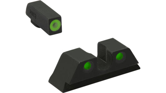 Meprolight Sights Night Sights Meprolight Sights Meprolight ML46500 Hyper-Bright Green Ring Front/Green Rear Sights for Taurus 3GC