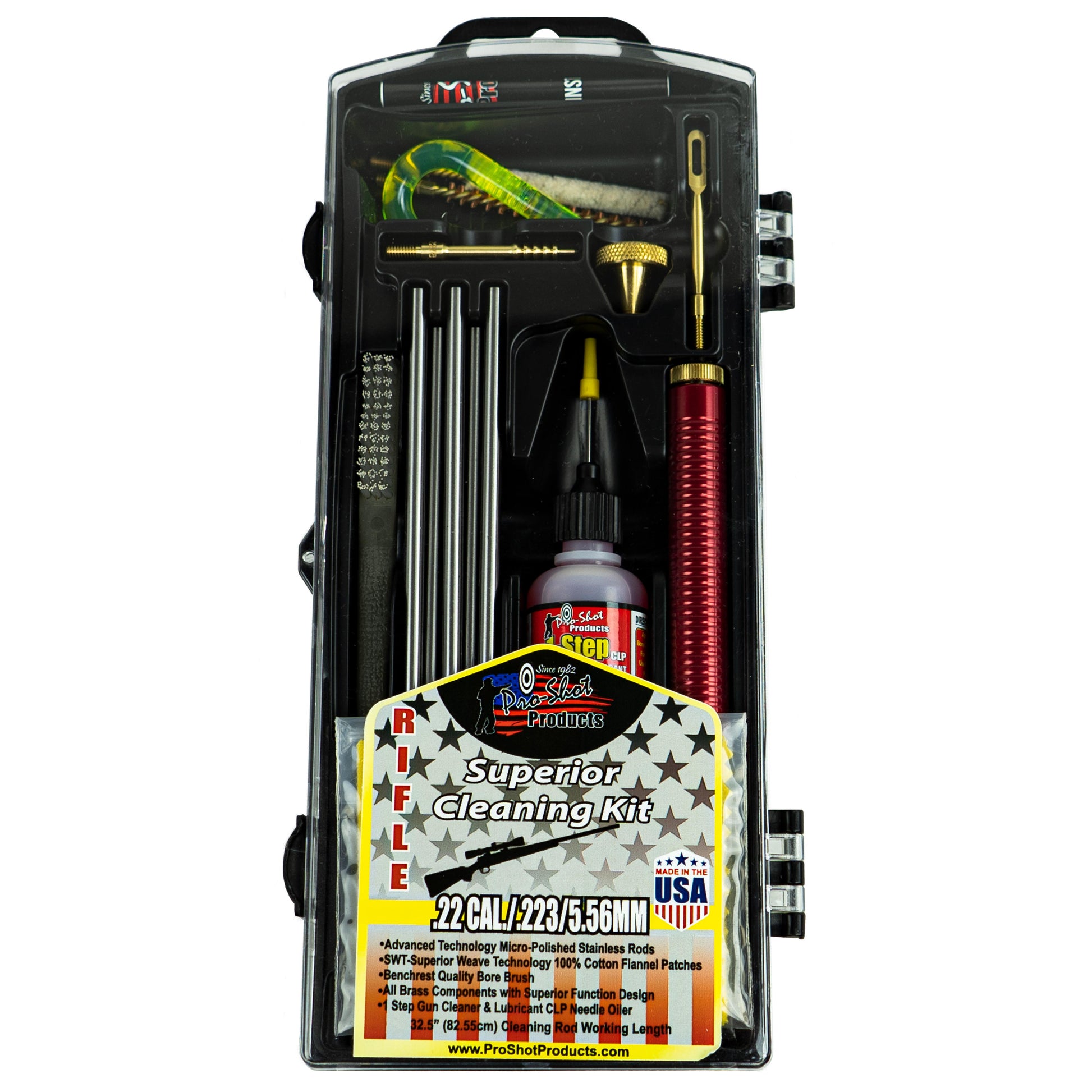 Pro-Shot Products Gun Cleaning Kits Pro-Shot Products Pro-Shot Classic Box Kit 22 - 223 Cal. / 5.56mm Rifle