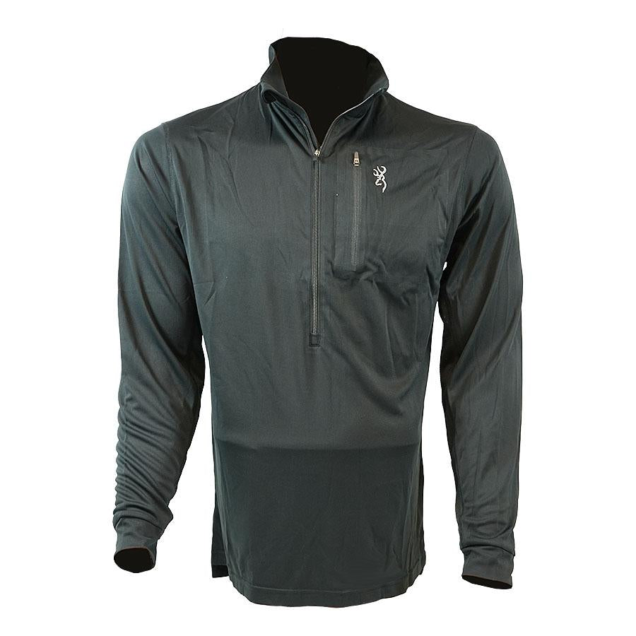 Browning Long Sleeve Shirts|Long Sleeve Shirts Browning Early Season 3/4 Zip Shirt Black L