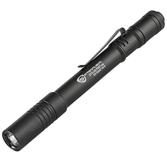 Streamlight Flashlights|Flashlights &amp; Accessories Streamlight Streamlight Stylus Pro USB Rechargeable Pen Light with USB Cord Nylon Holster Black with White LED